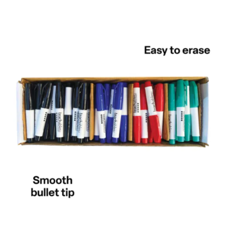 Teachables Mini Whiteboard Markers - Pack of 100