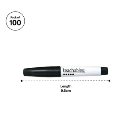 Teachables Mini Whiteboard Markers - Pack of 100