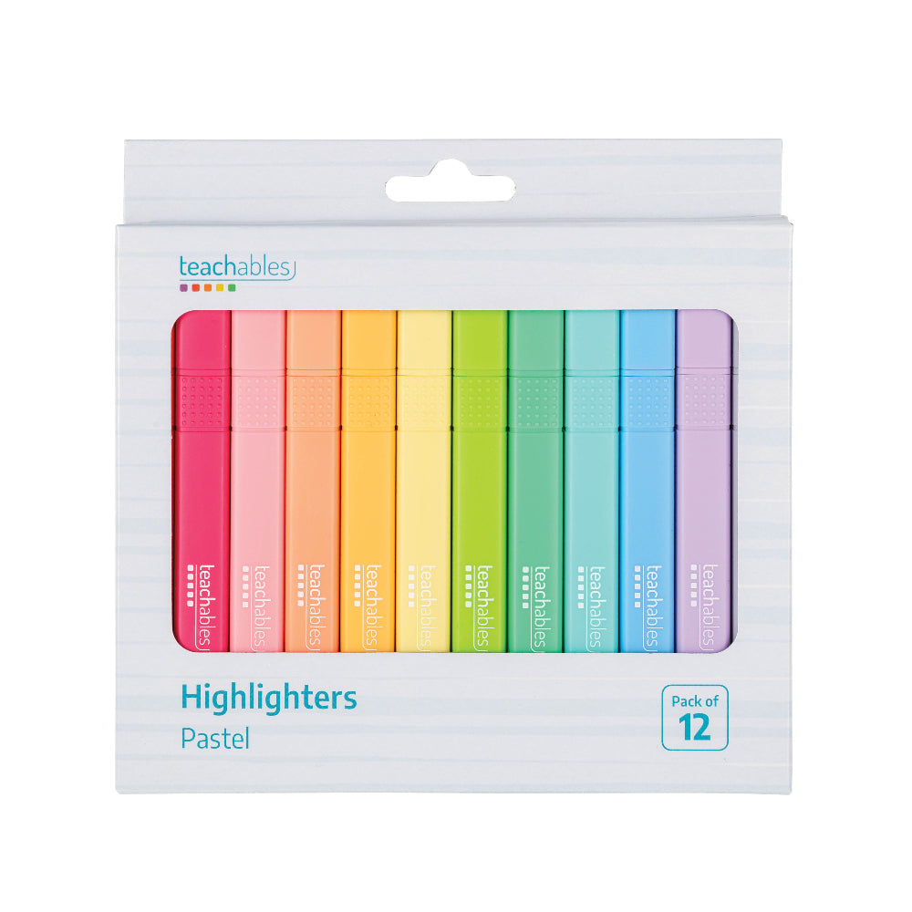 Highlighters Pastel Assorted - Pack of 12