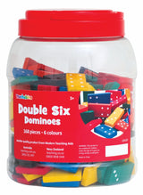 Double Six Dominoes in Jar - Set of 168  pc