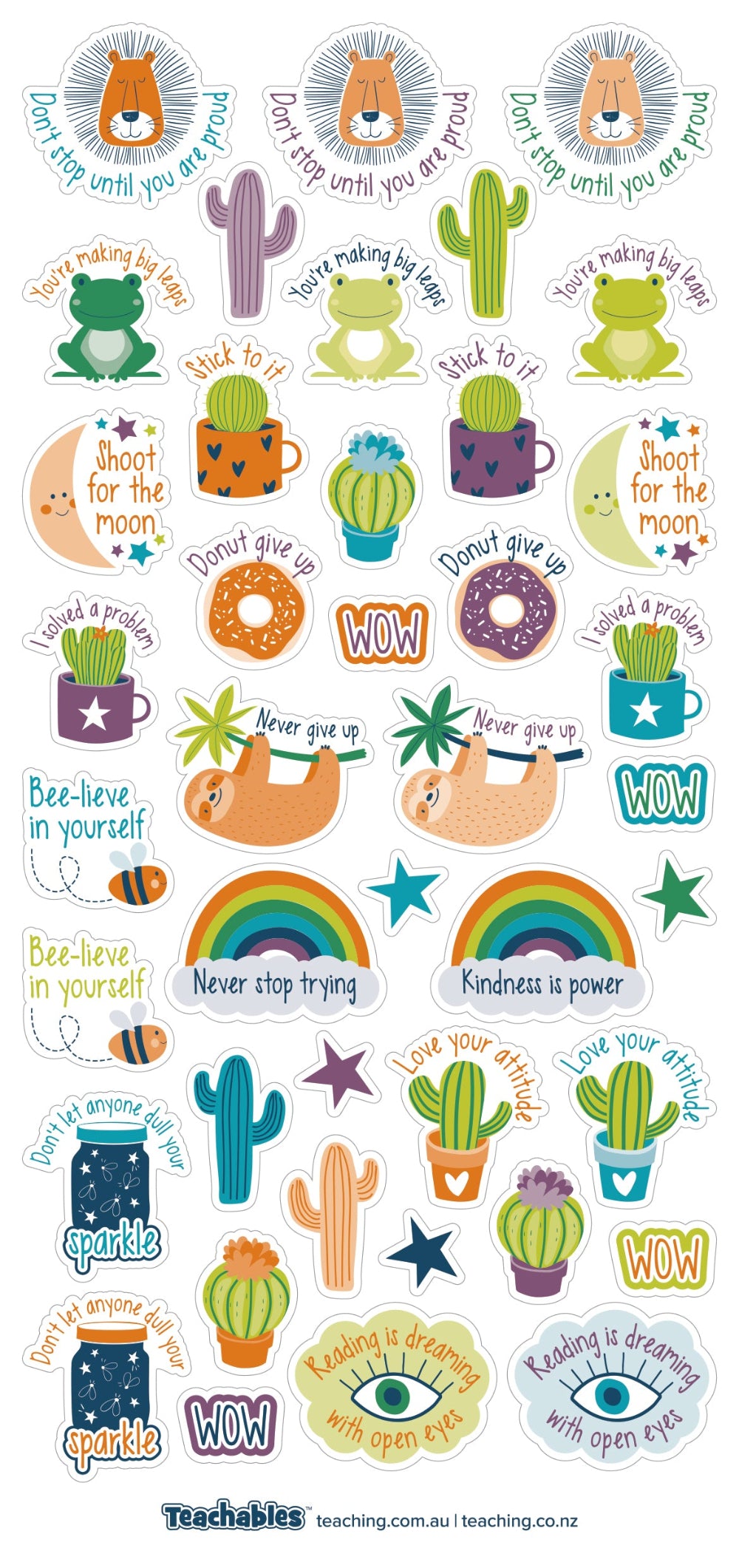 Rewards Stickers Pk 500 Natural