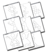 Pattern Blocks W'cards B&W 24p