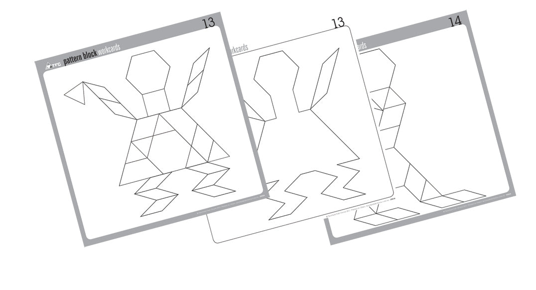 Pattern Blocks W'cards B&W 24p
