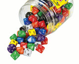 Dice: 10 Face 0-9 Jar - 100pc