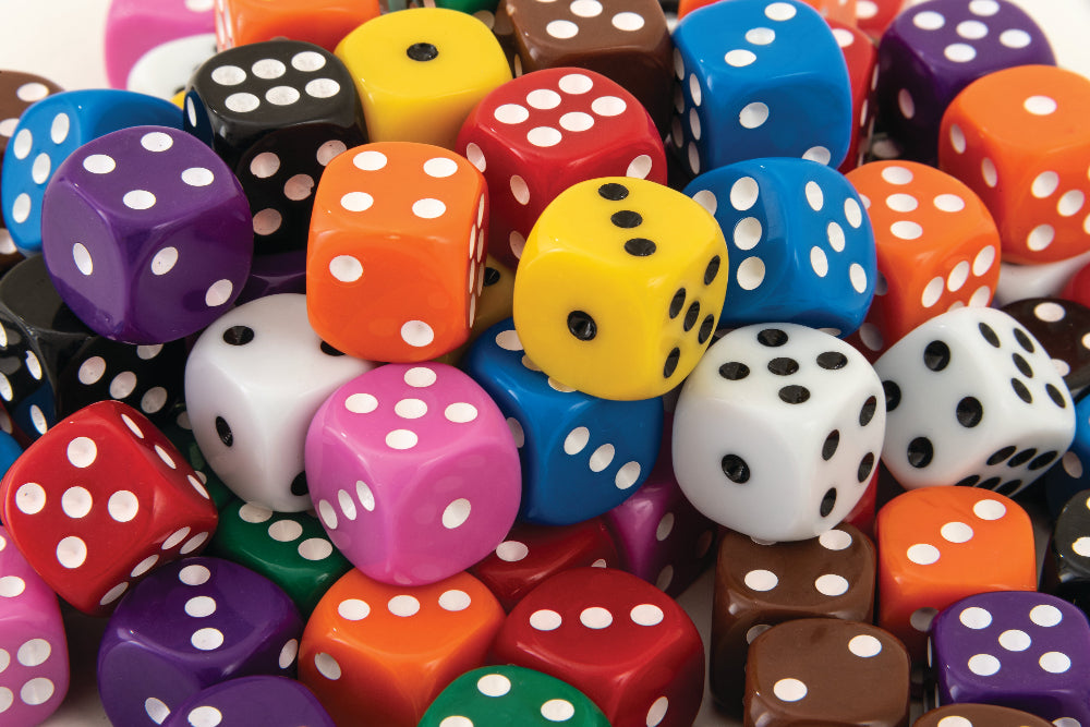 Dice: 16mm Dot Dice Jar 100pc