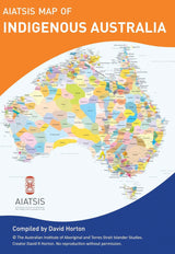 Aboriginal Australia Wall Map Folded
