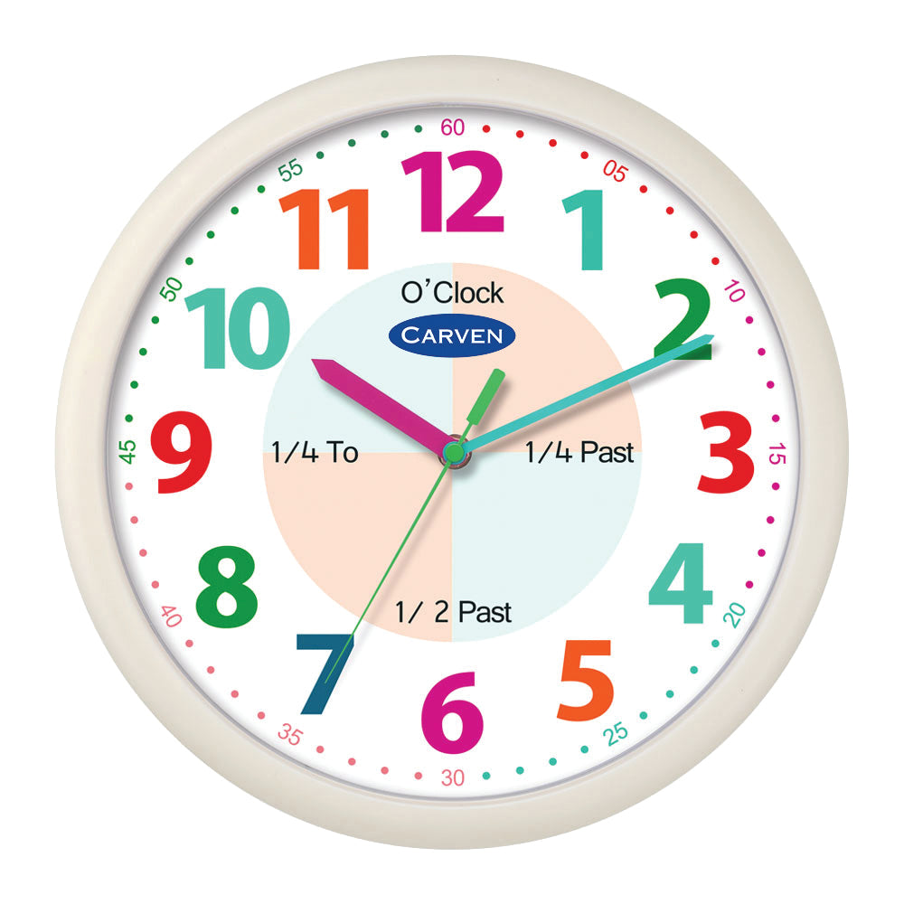 Education Wall Clock 304mm – Elizabeth Richards Pty Ltd