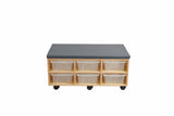 Aalto - Storage Ottoman & Trays - Grey