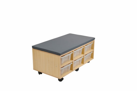 Aalto - Storage Ottoman & Trays - Grey