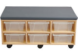 Aalto - Storage Ottoman & Trays - Grey
