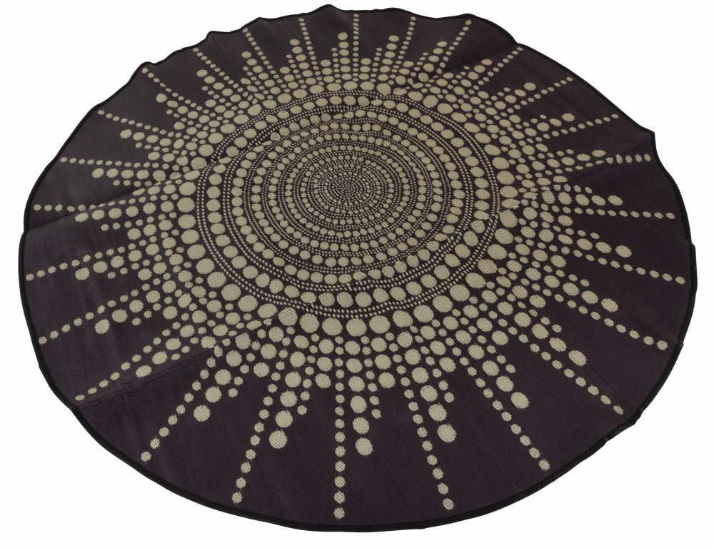Moon Aboriginal Art Recycled Outdoor Mat - 300cm