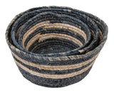Woven Rush Grass Bowls - Set of 3