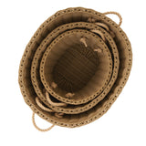 Extra Large Wicker Oval Baskets - Set of 3