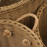 Extra Large Wicker Oval Baskets - Set of 3