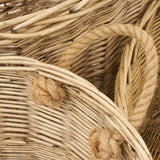 Extra Large Wicker Oval Baskets - Set of 3