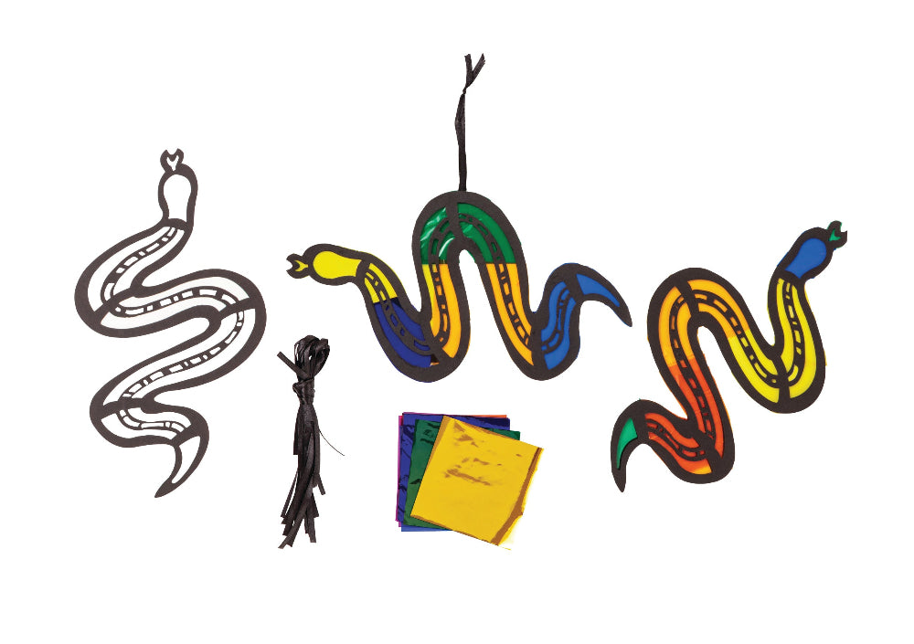 Luke Mallie Stained Glass Rainbow Serpent