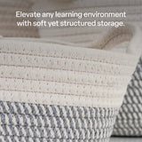Woven Cotton Baskets - Set of 3