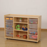 Natural Spaces Storage Unit with Whiteboard Panel