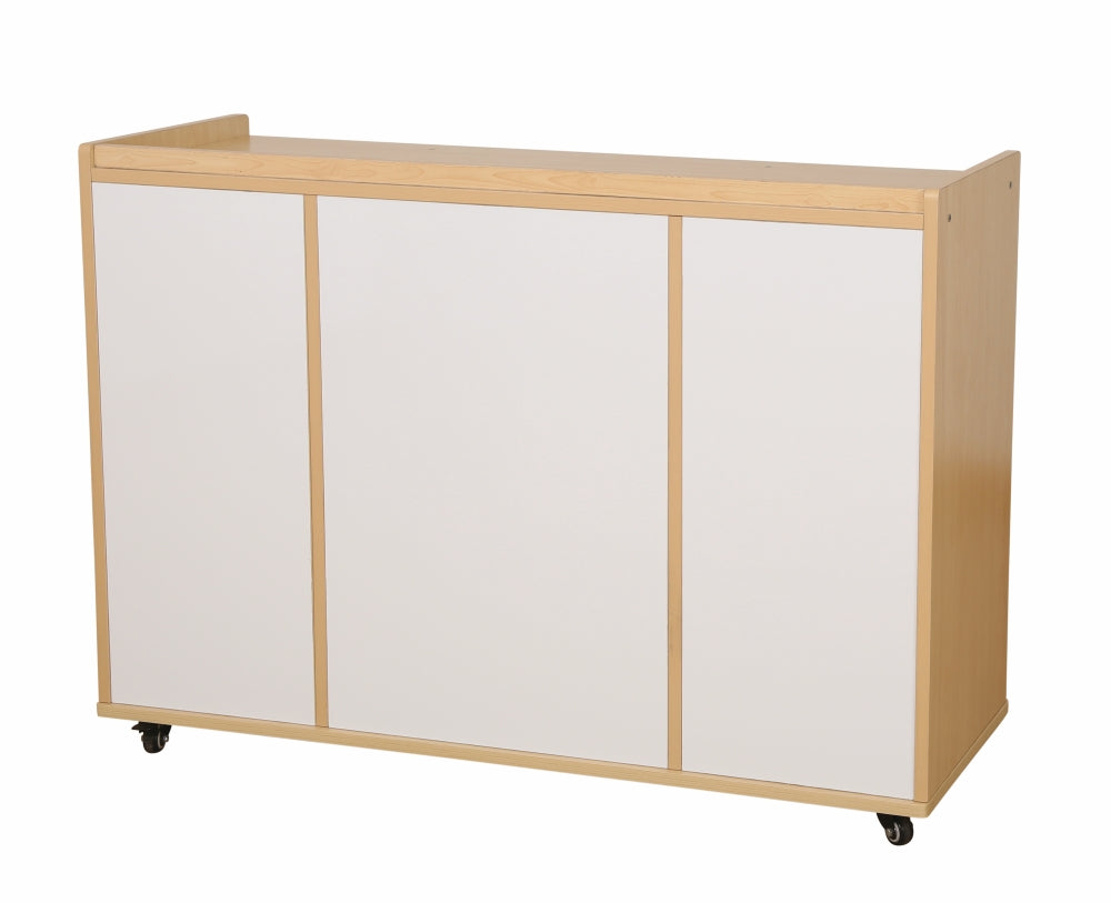 Natural Spaces Storage Unit with Whiteboard Panel & Trays