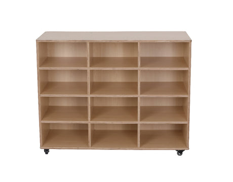 Mobile Tote Tray Trolley - 12 Compartments