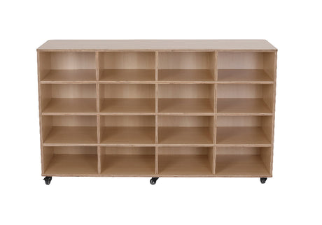 Mobile Tote Tray Trolley - 16 Compartments