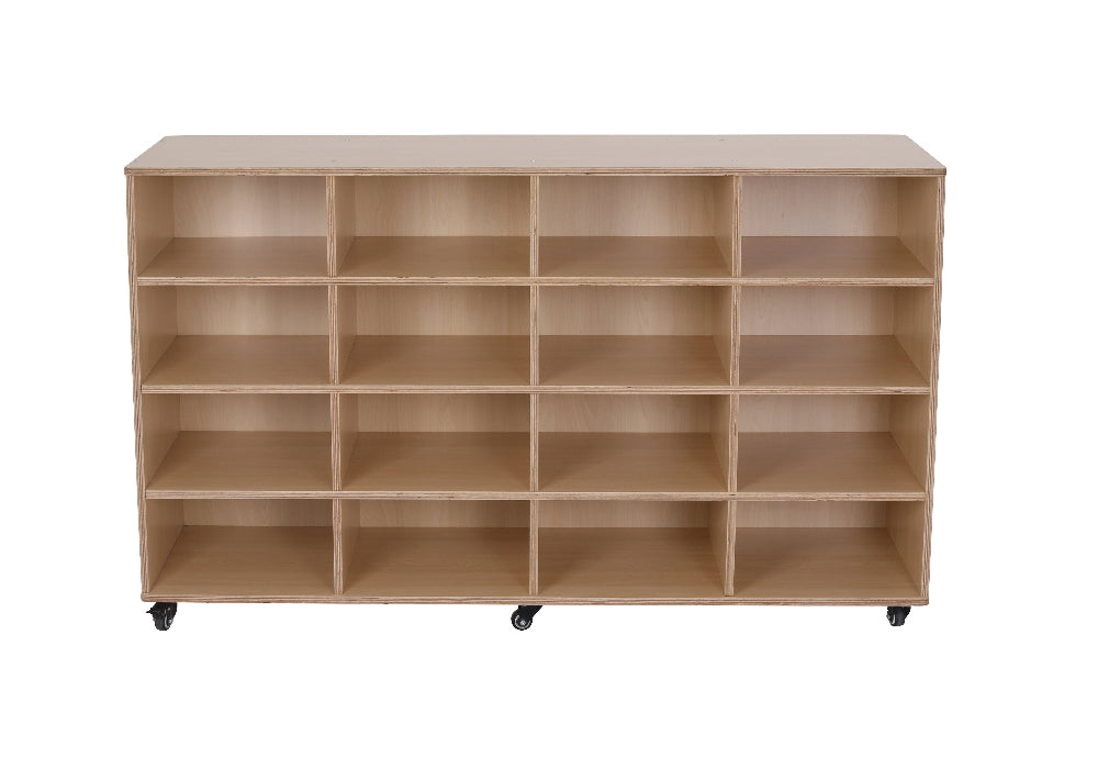 Mobile Tote Tray Trolley - 16 Compartments