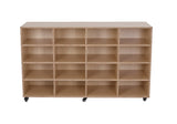 Mobile Tote Tray Trolley - 16 Compartments