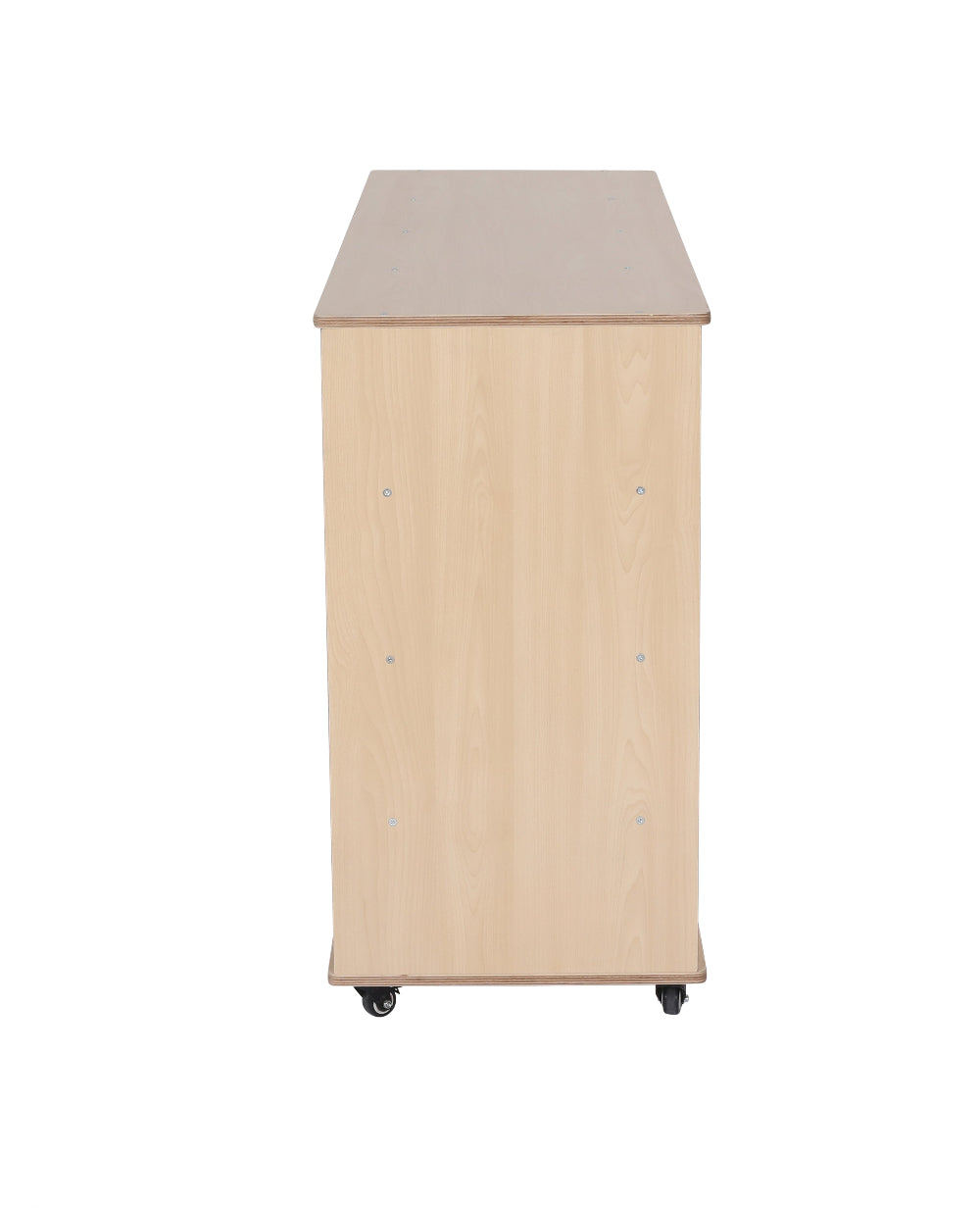 Mobile Tote Tray Trolley - 16 Compartments