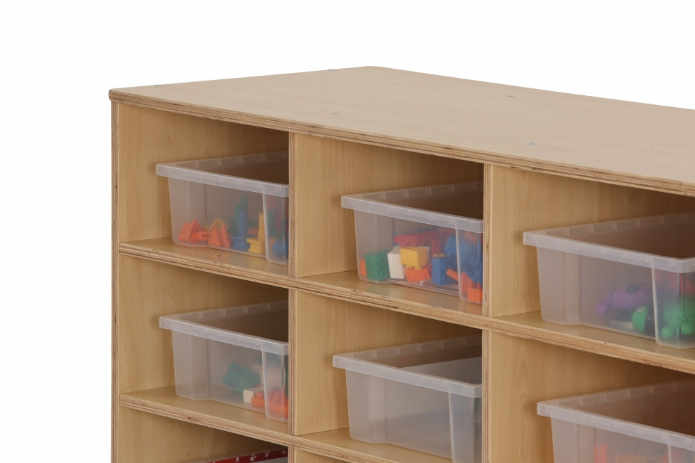 Ergerite Mobile Tote Tray Trolley - 16 Compartment with Trays