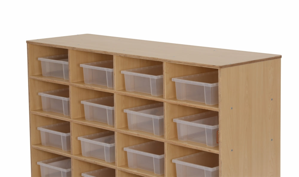 Ergerite Mobile Tote Tray Trolley - 16 Compartment with Trays