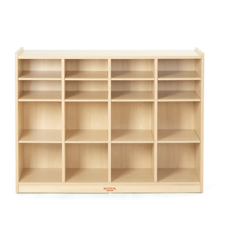 Natural Spaces 16 Space Storage Unit with 16 Woven Baskets