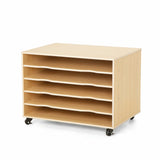 Natural Spaces Wooden Paper Storage Trolley