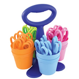 School Scissors Caddy with 24 Scissors