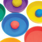 Coloured Plastic Bowls - Set of 6