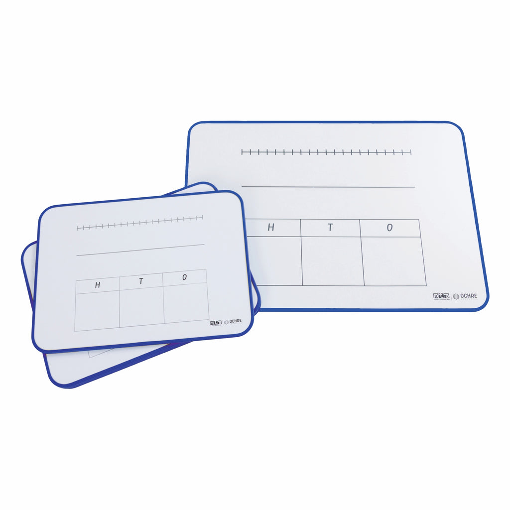 Ochre Magnetic Student Mini Whiteboard – Year 1 – Pack of 5