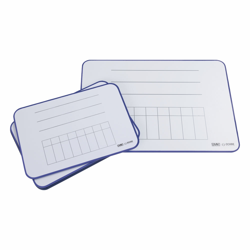 Ochre Magnetic Student Mini Whiteboard – Year 5 & 6 – Pack of 5