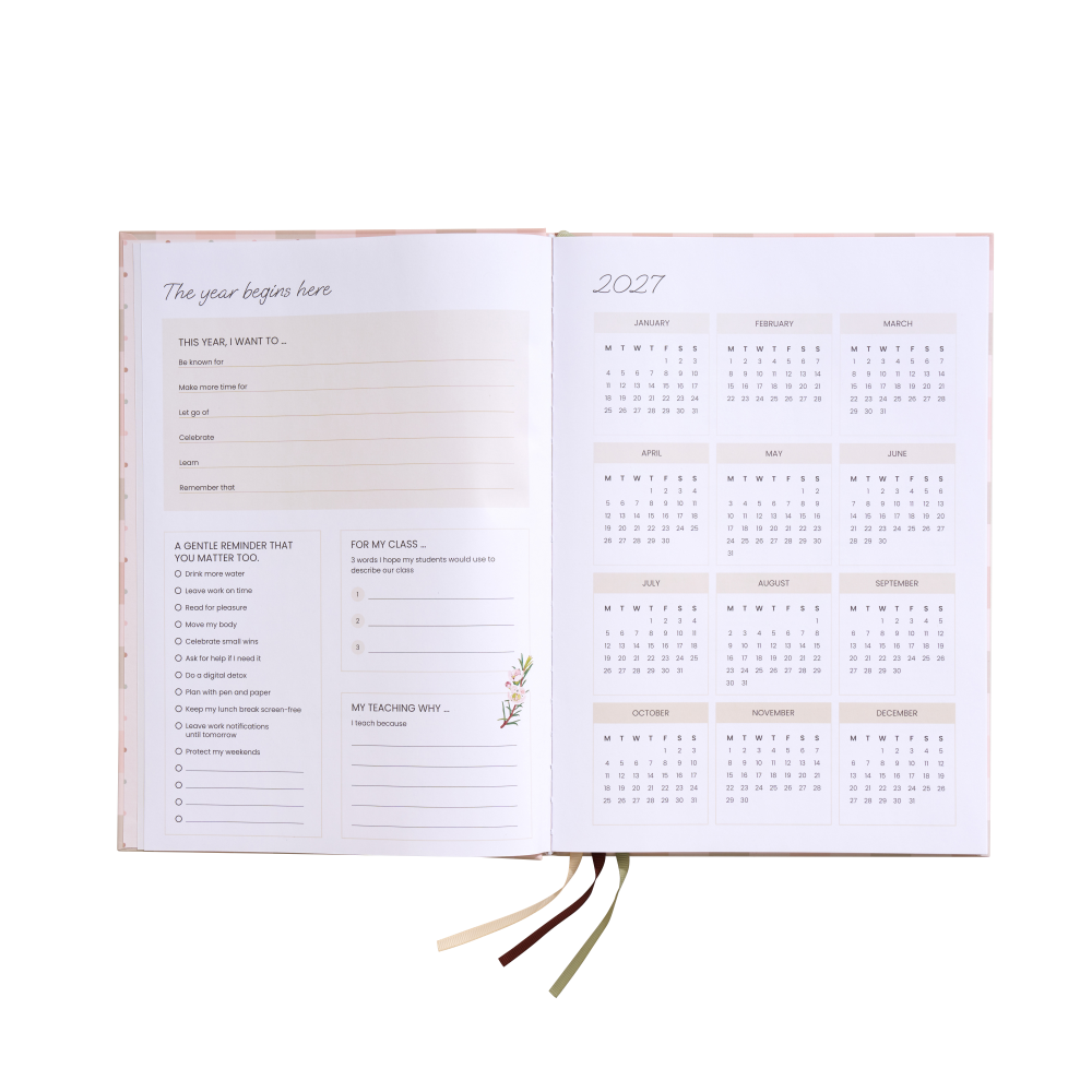 Elizabeth Richards Slimline Teacher Planner 2027 Bundle