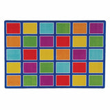Colour Squares Placement Rug - 30 Squares