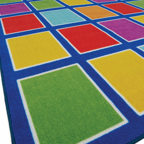 Colour Squares Placement Rug - 30 Squares