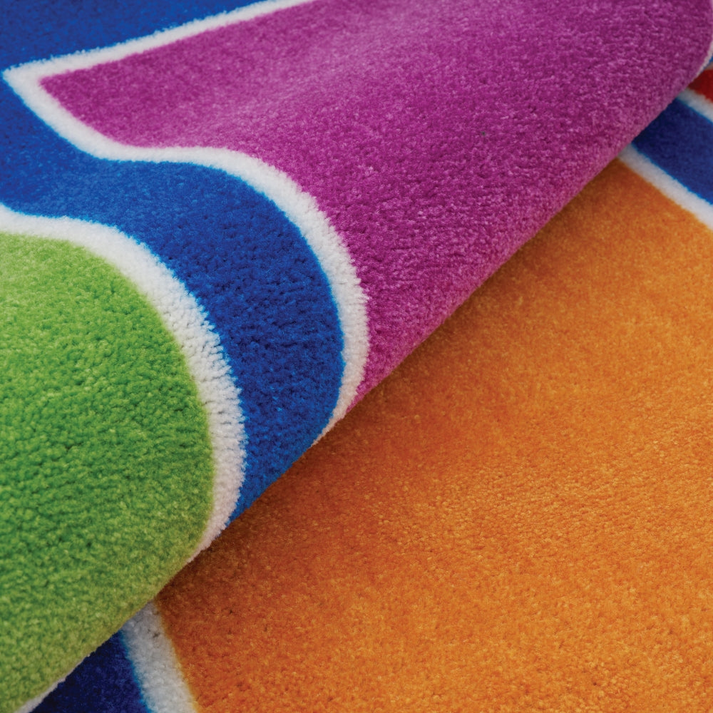 Colour Squares Placement Rug - 30 Squares