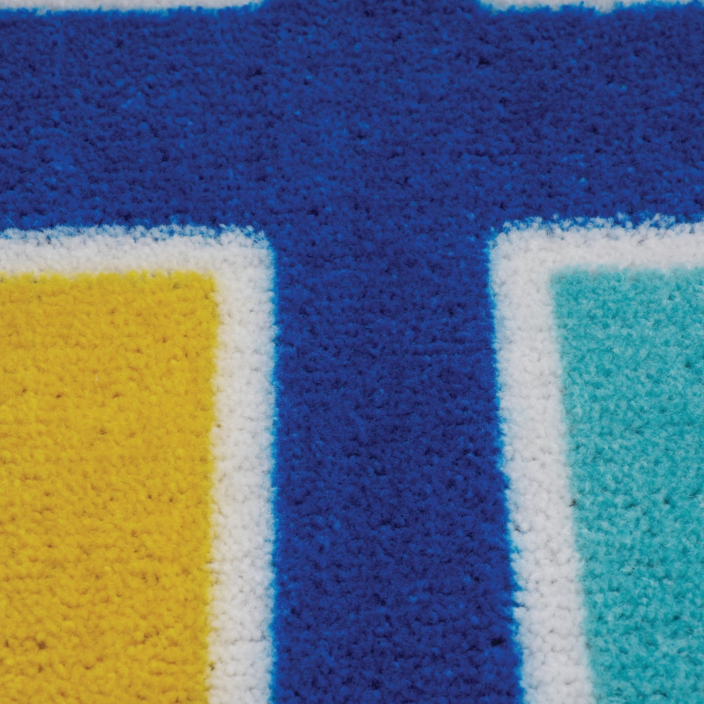 Colour Squares Placement Rug - 30 Squares