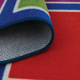 Colour Squares Placement Rug - 24  Squares