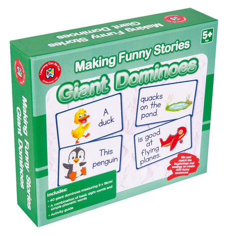 Making Funny Stories Giant Dominoes