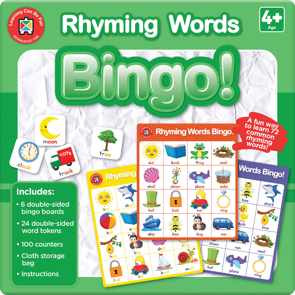 Rhyming Words Bingo