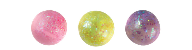 Sensory Sprouts Galaxy Glitter Balls - Pink Yellow Purple