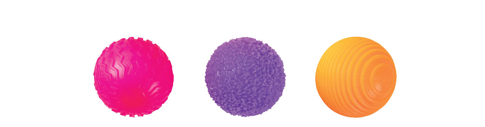 Sensory Sprouts Mindful Monster Balls - pink purple orange