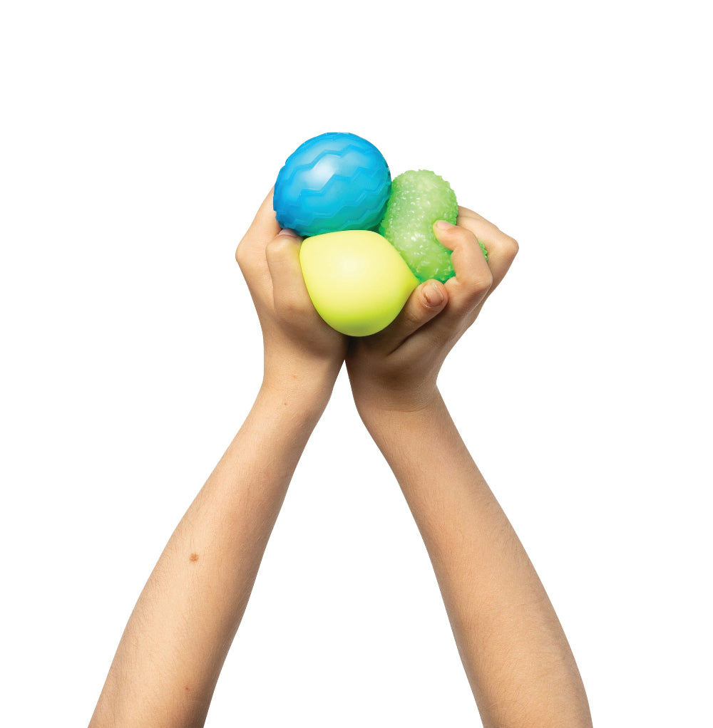 Sensory Sprouts Mindful Monster Balls - Green Blue Yellow