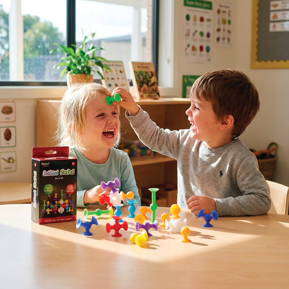 Sensory Sprouts Suction Shapes - Set of 20