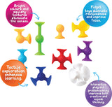 Sensory Sprouts Suction Shapes - Set of 20