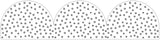 Black and White Dots Rolled Scalloped Border